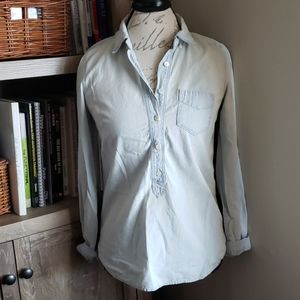 Jcrew light blue jean shirt